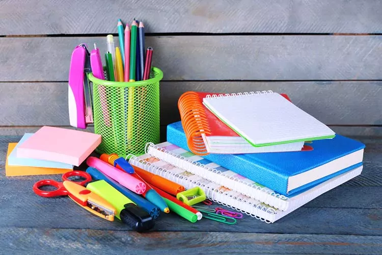 لوازم التحریر مدرسه برای کلاس هفتم