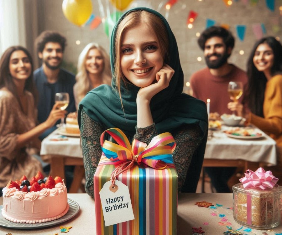کادو برای دختر جوان